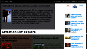 What Diyexplore.com website looked like in 2018 (6 years ago)