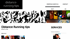 What Distance-running-tips.com website looked like in 2018 (5 years ago)