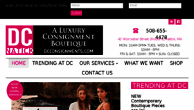 What Dcconsignments.com website looked like in 2018 (6 years ago)