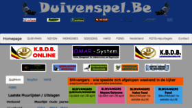 What Duivenspel.be website looked like in 2018 (6 years ago)