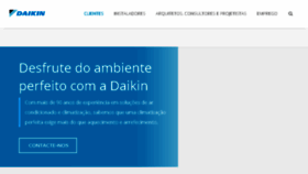 What Daikin.pt website looked like in 2018 (6 years ago)