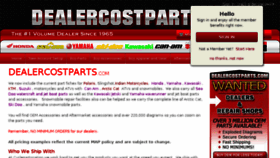 What Dealercostparts.com website looked like in 2018 (6 years ago)