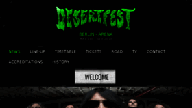 What Desertfest.de website looked like in 2018 (6 years ago)