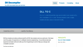 What Dll-decompiler.com website looked like in 2018 (6 years ago)