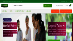 What Depend.co.uk website looked like in 2018 (6 years ago)