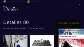 What Detalles80.com website looked like in 2018 (6 years ago)