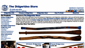 What Didgeridoostore.com website looked like in 2018 (6 years ago)