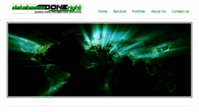 What Databasesdoneright.com website looked like in 2018 (5 years ago)