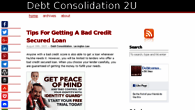 What Debt-consolidation-2u.com website looked like in 2018 (5 years ago)