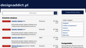 What Designaddict.pl website looked like in 2018 (5 years ago)