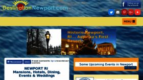 What Destinationnewport.com website looked like in 2018 (5 years ago)