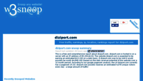 What Diziport.com.w3snoop.com website looked like in 2018 (6 years ago)