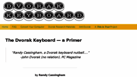 What Dvorak-keyboard.com website looked like in 2018 (5 years ago)