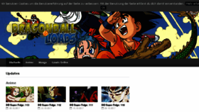 What Dragonball-loads.tv website looked like in 2018 (6 years ago)