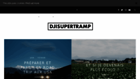 What Djisupertramp.com website looked like in 2018 (5 years ago)