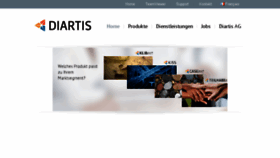 What Diartis.ch website looked like in 2018 (5 years ago)