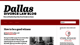 What Dallastxdivorce.com website looked like in 2018 (6 years ago)