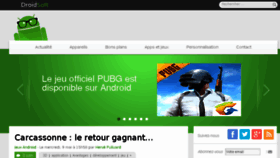 What Droidsoft.fr website looked like in 2018 (5 years ago)