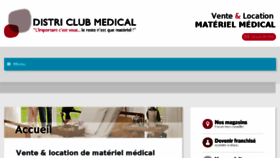 What Districlubmedical.fr website looked like in 2018 (6 years ago)