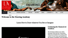 What Drawingacademy.com website looked like in 2018 (6 years ago)
