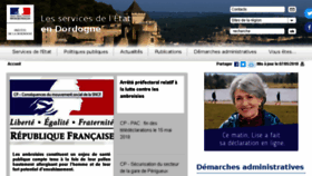 What Dordogne.gouv.fr website looked like in 2018 (5 years ago)