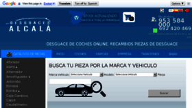 What Desguacesalcala.com website looked like in 2018 (5 years ago)
