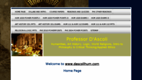 What Dascolihum.com website looked like in 2018 (6 years ago)