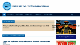 What Daotao.sgu.edu.vn website looked like in 2018 (5 years ago)