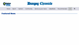 What Dungogchronicle.com.au website looked like in 2018 (5 years ago)