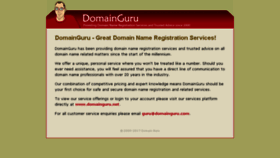 What Domainguru.com website looked like in 2018 (6 years ago)