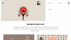 What Designsbyduvetdays.com website looked like in 2018 (6 years ago)