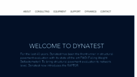 What Dynatest.com website looked like in 2018 (5 years ago)