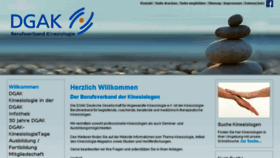 What Dgak.de website looked like in 2018 (5 years ago)