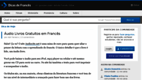 What Dicasdefrances.com.br website looked like in 2018 (5 years ago)