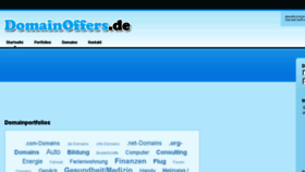 What Domainoffers.de website looked like in 2018 (5 years ago)
