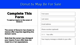 What Donut.tv website looked like in 2018 (5 years ago)