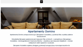 What Dominozakopane.pl website looked like in 2018 (5 years ago)