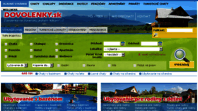 What Dovolenky.sk website looked like in 2018 (8 years ago)