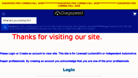 What Diagspeed.com website looked like in 2018 (6 years ago)