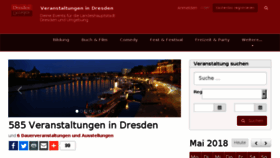 What Dresden-veranstaltungen.de website looked like in 2018 (5 years ago)