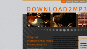 What Download2mp3.com website looked like in 2018 (5 years ago)