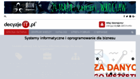 What Decyzje-it.pl website looked like in 2018 (5 years ago)