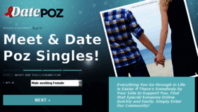 What Datepoz.com website looked like in 2018 (5 years ago)