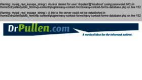 What Drpullen.com website looked like in 2018 (5 years ago)