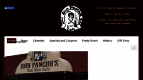 What Donpanchostexmexcafe.com website looked like in 2018 (6 years ago)