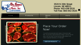 What Delgouldmeats.com website looked like in 2018 (6 years ago)