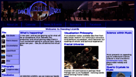 What Dancinglizards.com website looked like in 2018 (6 years ago)