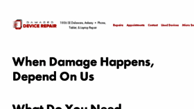 What Damageddevicerepair.com website looked like in 2018 (5 years ago)