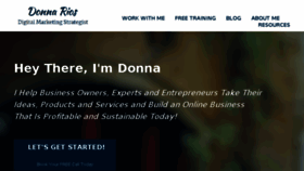 What Donnarios.com website looked like in 2018 (5 years ago)