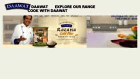 What Daawat.com website looked like in 2018 (5 years ago)